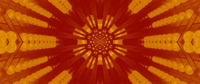 Neon Tunnel Radiant Sunburst Kaleidoscope VJ Loop 2.39:1 Cinemascope 60fps Screensaver