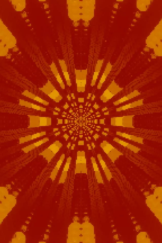 Neon Tunnel Sun Burst VJ Loop 2:3 Photo Portrait 60fps Screensaver