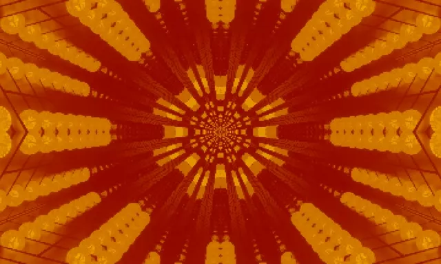 Neon Tunnel Radiant Sun Burst VJ Loop 5:3 Wide 60fps Screensaver