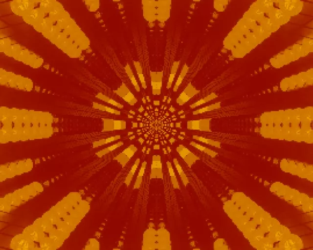 Neon Tunnel Radial Sunburst Vj Loop 5:4 Industrial 60fps Screensaver