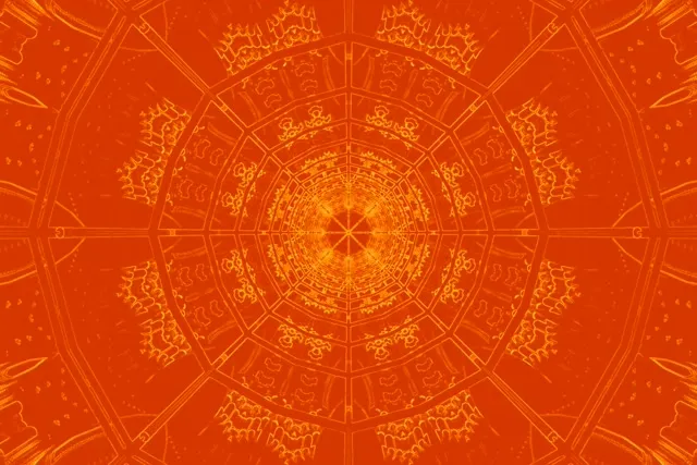 Đường hầm Neon Cam Mandala VJ Loop 3:2 Surface 60fps Screensaver