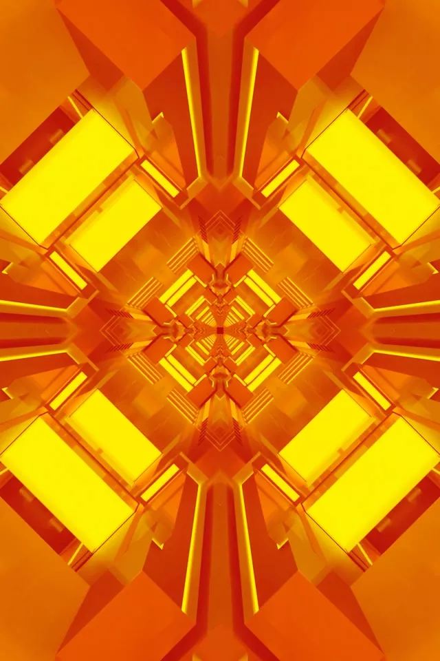 Неонова Тунель Помаранчева Діамантна Сітка VJ Loop 2:3 Photo Portrait 60fps Скрінсейвер