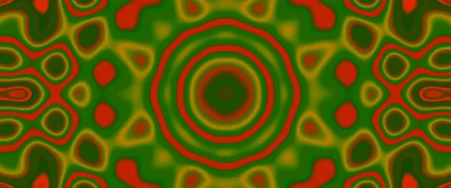 Neon Tunnel Orange Rippling Scallop Vortex VJ Loop 2.39:1 Cinemascope 60fps Screensaver