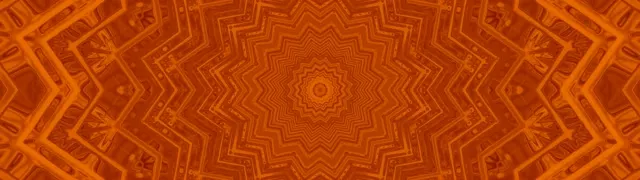 オレンジネオントンネルスターマンダラ VJ Loop 32:9 スーパーウルトラワイド 60fps スクリーンセーバー