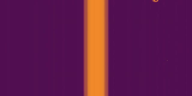 Orange Neon Tunnel VJ Loop 2:1 Univisium 60fps Screensaver Motion Background