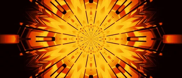 Neon Tunnel Kaleidoscope Burst VJ Loop 21:9 Ultrawide 60fps Screensaver