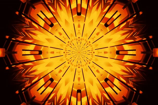 מנהרת ניאון זוהר שמש התפרצות VJ Loop 3:2 Surface 60fps שומר מסך