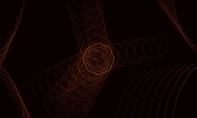 Orange Spiral Neon Tunnel VJ Loop 5:3 Wide 60fps Screensaver