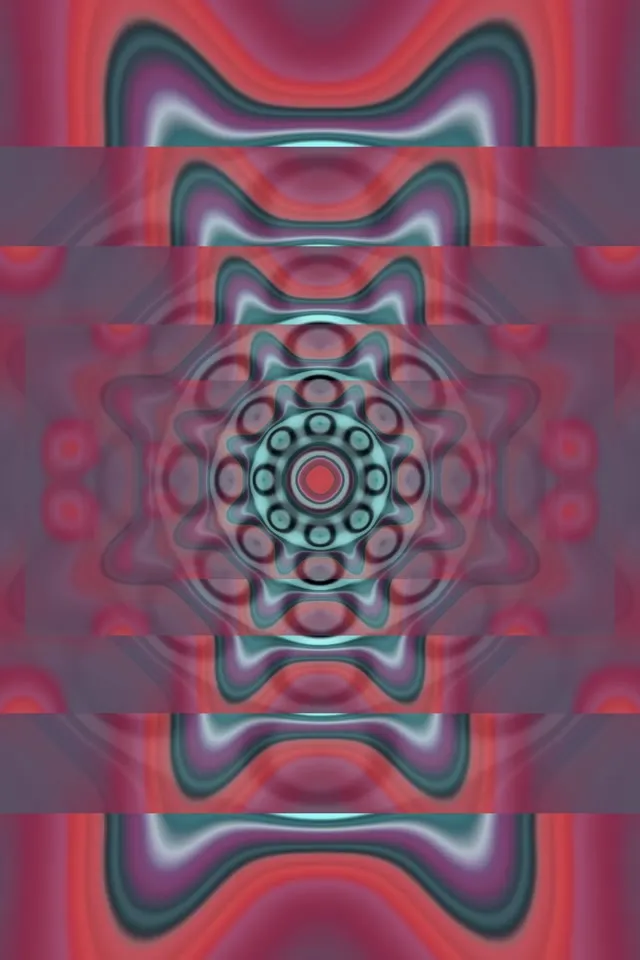 Neon Tunnel Kaleidoscope Vortex | 2:3 Portrait 60fps Screensaver Loop