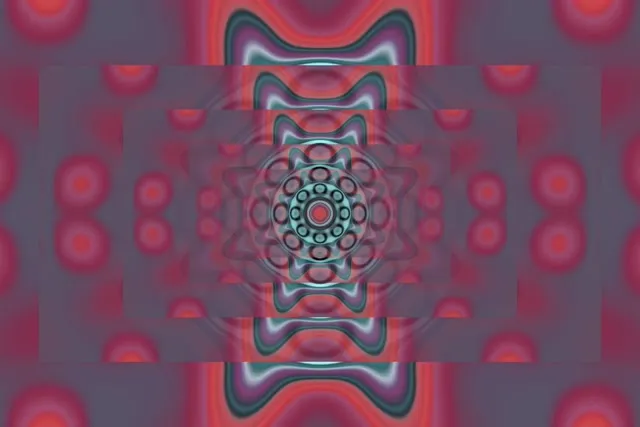 Pulsating Neon Tunnel Kaleidoscope VJ Loop 60fps 3:2 Screensaver