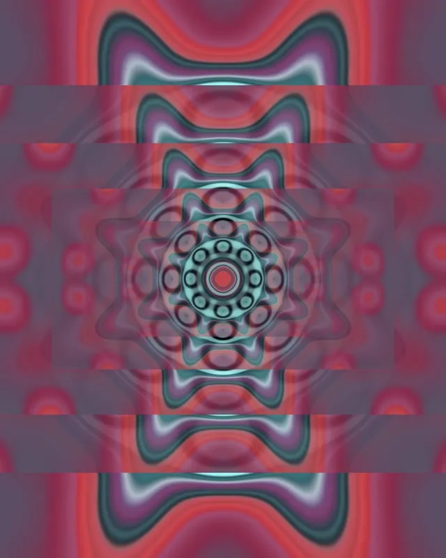 Pulsating Neon Tunnel Kaleidoscope | 4:5 Instagram | 60fps VJ Loop Screensaver