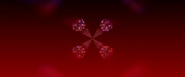 Neon Tunnel Red Fractal Kaleidoscope Vj Loop 2.39:1 Cinemascope 60fps Screensaver