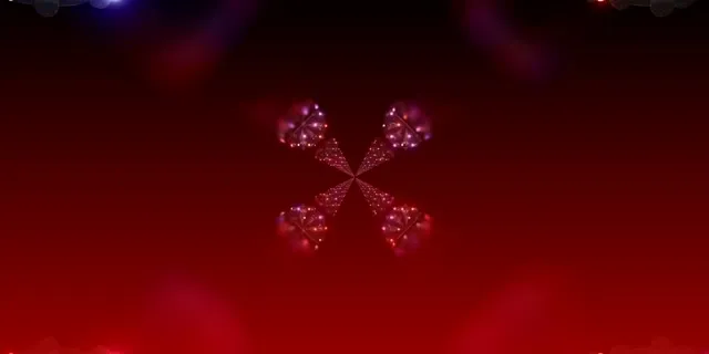 Fractal Bloom Neon Tunnel Vj Loop 2:1 Univisium 60fps Screensaver