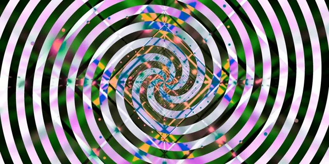 Neon Tunnel Spiral Vortex 2:1 Univisium 60fps Skjermsparer VJ Loop