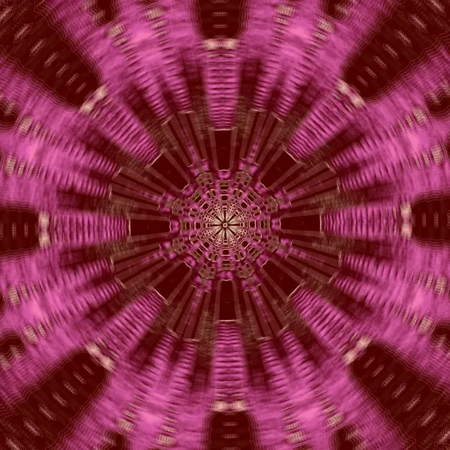 تونل نئون صورتی کالیدوسکوپ انفجار VJ Loop 1:1 Square 60fps محافظ صفحه