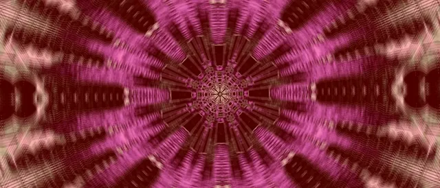 Neon Tunnel Pink Kaleidoscope Burst Vj Loop 21:9 Ultrawide 60fps Screensaver