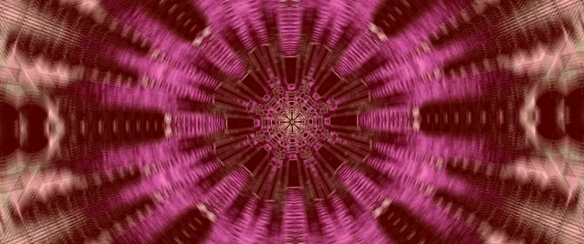 Neonowy Tunel Różowy Kalejdoskop Wybuch VJ Loop 2.39:1 Cinemascope 60fps Wygaszacz Ekranu