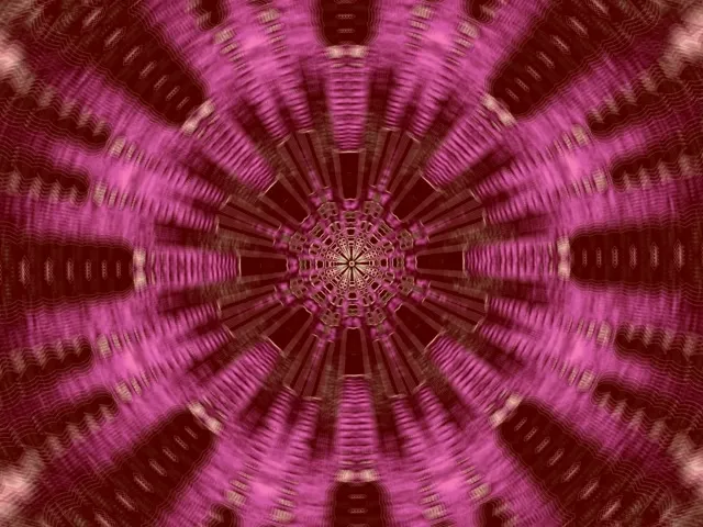 Neon Tunnel Rosa Kaleidoskop Explosion VJ Loop 4:3 Classic 60fps Bildschirmschoner