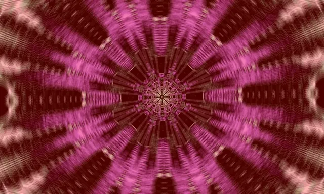 Túnel de Neó Rosa Explosió Calidoscopi VJLoops 5:3 Wide 60fps Protector de Pantalla