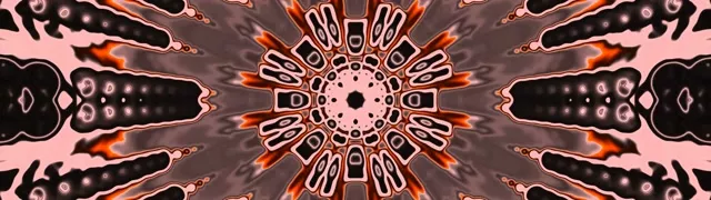 Neon Tunnel Blomster Mandala Eksplosion 32:9 Ultrawide 60fps Pauseskærm VJLoops