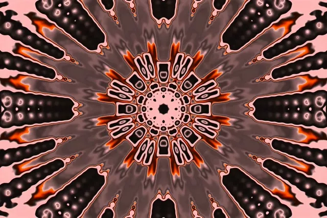 Neon Tunnel Kaleidoscope Burst VJLoops 3:2 Surface 60fps Screensaver