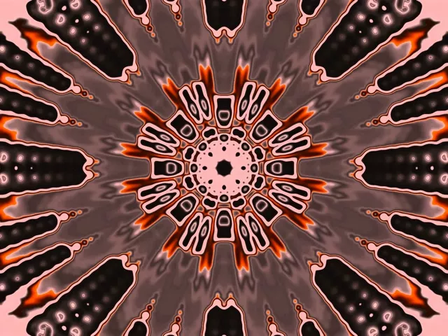 Neon Tonnel Radiale Spyker Bars VJ Loop 4:3 Klassiek 60fps Skermbewaarder