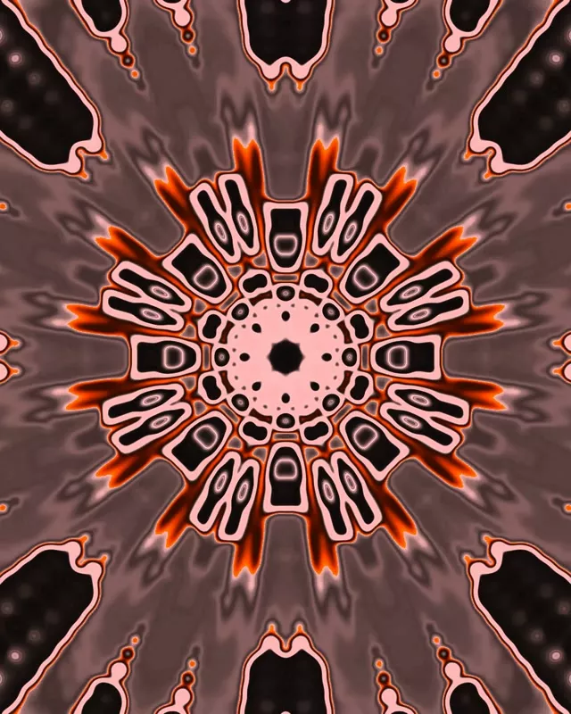 Neon Tunnel Radial Spike Burst 4:5 Instagram 60fps Screensaver Vj Loop
