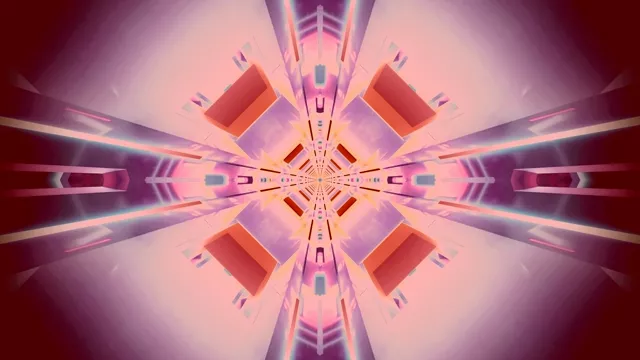 Pink Neon Tunnel Kaleidoscope 4k uhd 60fps screensaver Vj loop