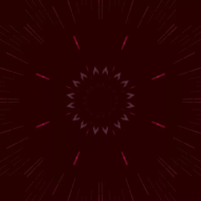 Neon Tunnel Pink Kaleidoscope Bloom VJ Loop 1:1 Square 60fps Screensaver