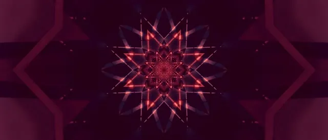 Neon Tunnel Kaleidoscope Star 21:9 Ultrawide 60fps Screensaver Vj Loop