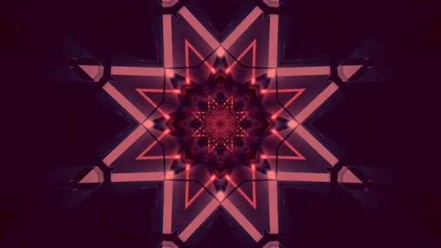 Pink Neon Tunnel Mandala Glow 4k uhd 60fps Screensaver Live Wallpaper