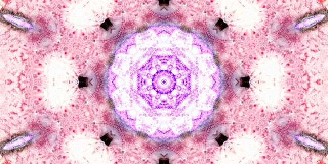 Terowongan Neon Pink Mandala Screensaver 2:1 Univisium 60fps VJ Loop