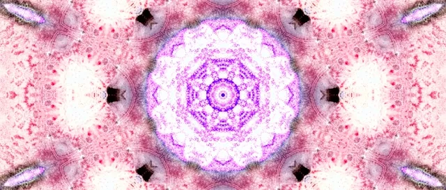 Pink Neon Tunnel Mandala Screensaver 21:9 Ultrawide 60fps VJ Loop