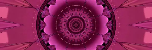 Roosa Neoon Tunnel Mandala Ekraanisäästja 3:1 Kolmekordne Lai 60fps VJLoops