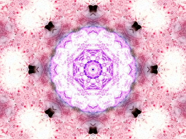 Terowong Neon Pink Mandala Screensaver 4:3 Klasik 60fps | VJ Loop