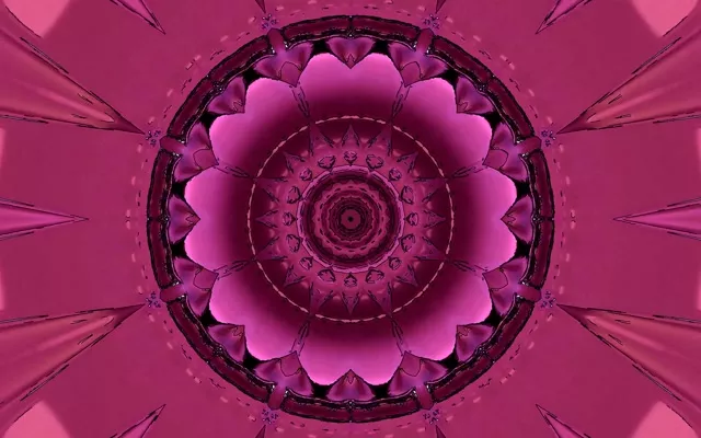 Różowy Neon Tunel Mandala Wygaszacz 60fps 16:10 MacBook VJ Loop