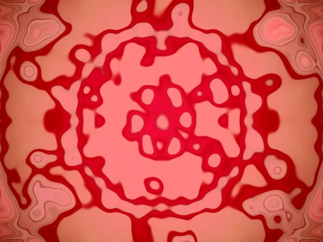 Neon Tünel Pembe Kaleidoskop Yıldız VJ Loop 4:3 Klasik 60fps Ekran Koruyucu