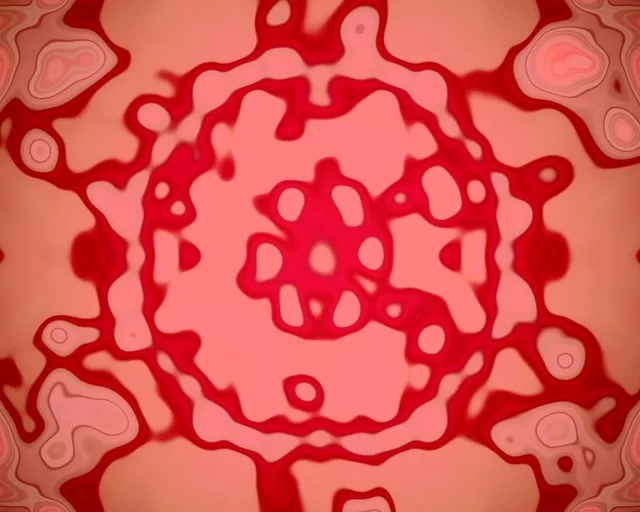 Neon Tunel Roze Ameba Ćelija Vj Loop 5:4 industrijski 60fps Čuvar Ekrana