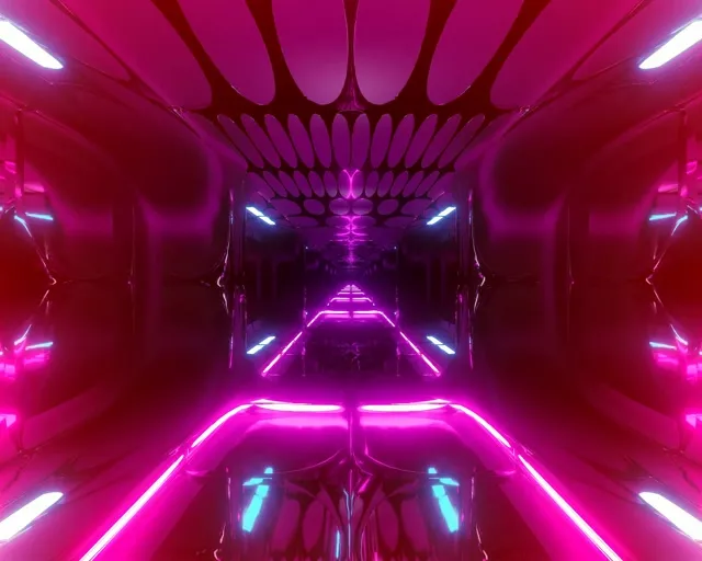 Neonový tunel růžový ovální mřížka VJ Loop 5:4 Industrial 60fps spořič obrazovky