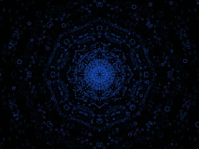 Neon Tunnel Pink Fraktal Mandala Vortex 4:3 Classic 60fps Bildschirmschoner VJ Loop