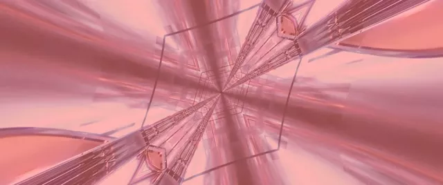 نفق نيون انفجار كاليدوسكوب وردي VJ Loop 2.39:1 Cinemascope 60fps حافظة شاشة