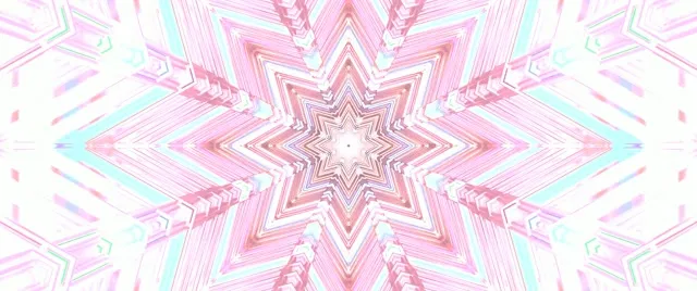 Neon Tunel Zvezda Kaleidoskop VJ Loop 2.39:1 Cinemascope 60fps Ohranjevalnik Zaslona
