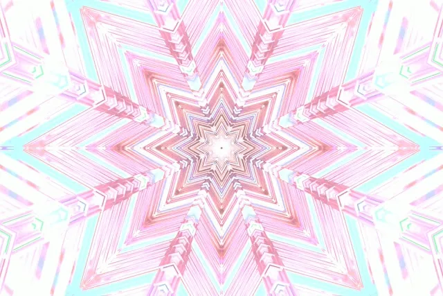 Neon Tunnel Ροζ Αστέρι Καλειδοσκόπιο Vj Loop 3:2 Surface 60fps Screensaver