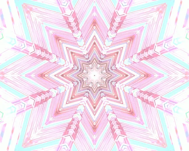 מנהרת ניאון ורוד קליידוסקופ כוכב Vj Loop 5:4 industrial 60fps שומר מסך