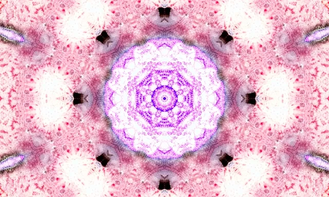 Tunel Neon Roz Mov Mandala Screensaver 5:3 wide 60fps Vj loop