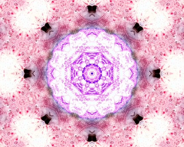 Neon Tunel Arrosa More Mandala Pantaila-babeslea 5:4 industriala 60fps VJ Loop