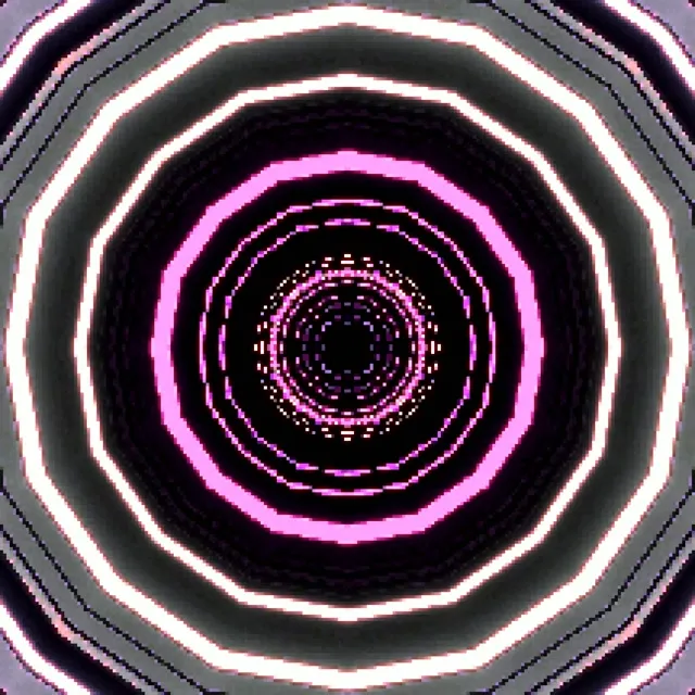 Neon Tunnel Pink Purple Octagon Vortex | VJ Loop 1:1 Square 60fps Screensaver