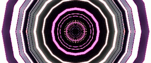 Neon Tunnel Pink Octagon Vortex 2.39:1 Cinemascope 60fps Screensaver Vj Loop