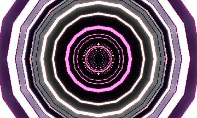 Neonový Tunel Růžový Fialový Osmihran Vír Spořič obrazovky 5:3 Wide 60fps VJLoops