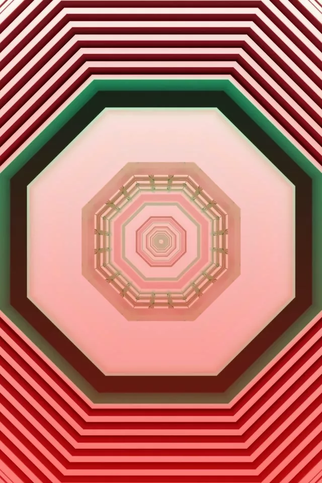 Pink Red Neon Tunnel Screensaver 60fps 2:3 Photo Portrait Vj Loop
